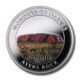 Cook Islands - Australia - Uluru - Ayers Rock - $1 - 2009 - Colorized Proof Silver Crown - COA