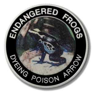 Malawi - Endangered Frogs - Dyeing Poison Arrow Frog - 10 Kwacha - 2010  - Proof Colored Coin