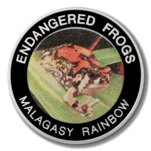 Malawi - Endangered Frogs - Malagasy Rainbow Frog - 10 Kwacha - 2010  - Proof Colored Coin