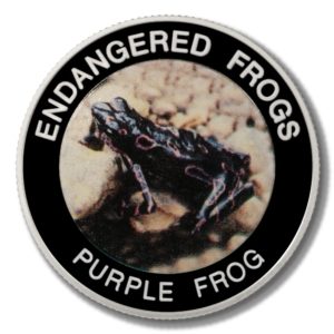 Malawi - Endangered Frogs - Purple Frog - 10 Kwacha - 2010  - Proof Colored Coin
