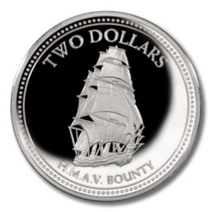 Pitcairn Islands - H.M.A.V. Bounty - Two Dollars - 2010  - Proof - Ship