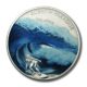Palau - Big Wave - Surfboarding - $5 - 2010 - BU Silver Crown - Sea Breeze Fragrance - COA