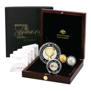 Australia-Golf-Presidents Cup-4 Coin Gold & Silver Set-2011 -Limited Edition-Box & COAs