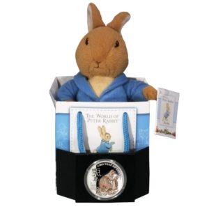 Isle of Man - Peter Rabbit - Crown - 2011  - Brilliant Uncirculated - with Plush Toy - COA