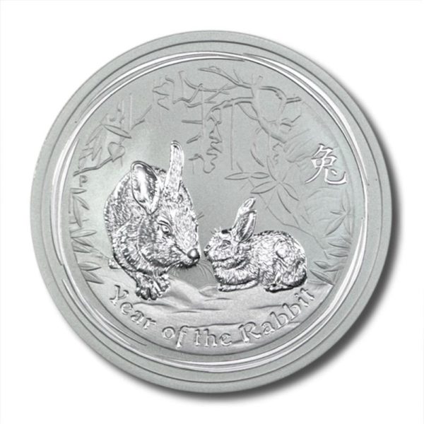 Australia - Year of the Rabbit - $1 - 2011  - 1 oz .999 Silver Coin - Brilliant Uncirculated