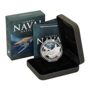 Cook Islands - Famous Naval Battles - Midway - $1 - 2011  - Proof Silver Crown - Mint Box & COA