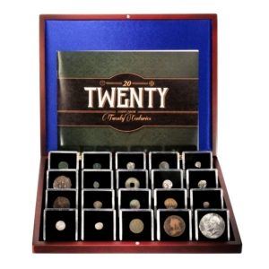 20 Coins From 20 Centuries - 1st Through 20th Century - Booklet & Wooden Box
