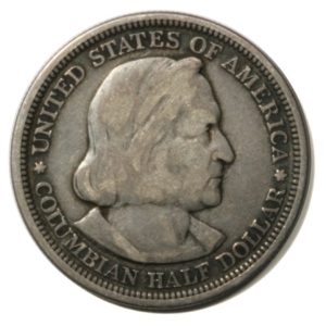 Columbian Exposition Commemorative Silver Half Dollar Coin