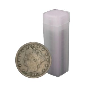 U.S. Liberty Head V-Nickel Roll - 40 Coins
