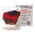 Authentic Piece of the Berlin Wall (Approx. 3oz.) with Acrylic Stand and COA - Image 2