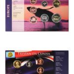 Tristan Da Cunha 7 Coin Type Set 1/2, 1/ 2. 5, 10, 20, 25, PENCE BU