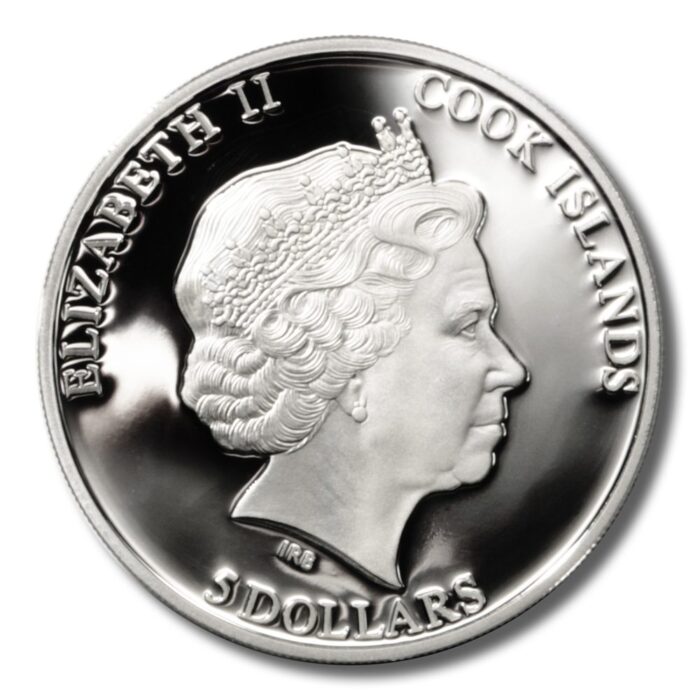 2013 $5 Hollywood Legends - Vivien Leigh Proof Silver Coin from Cook Islands - ASW 0.7435 oz - Image 3