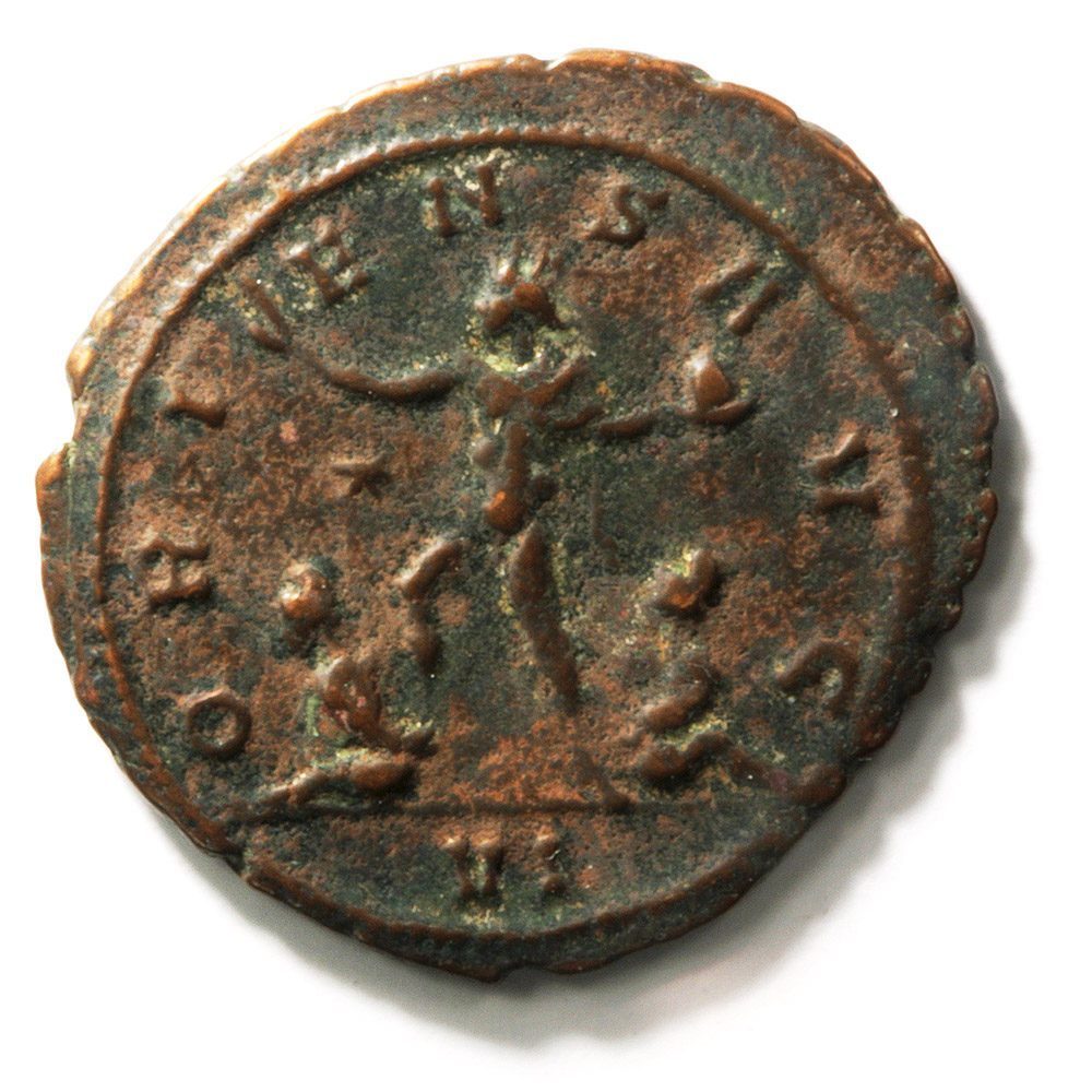 Bronze Coin of Roman Emperor Aurelian (270-275 AD). Antoninianus