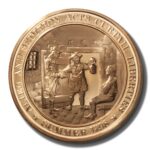 Franklin Mint History of US Alien & Sedition Acts 1798 45mm Proof Bronze Medal