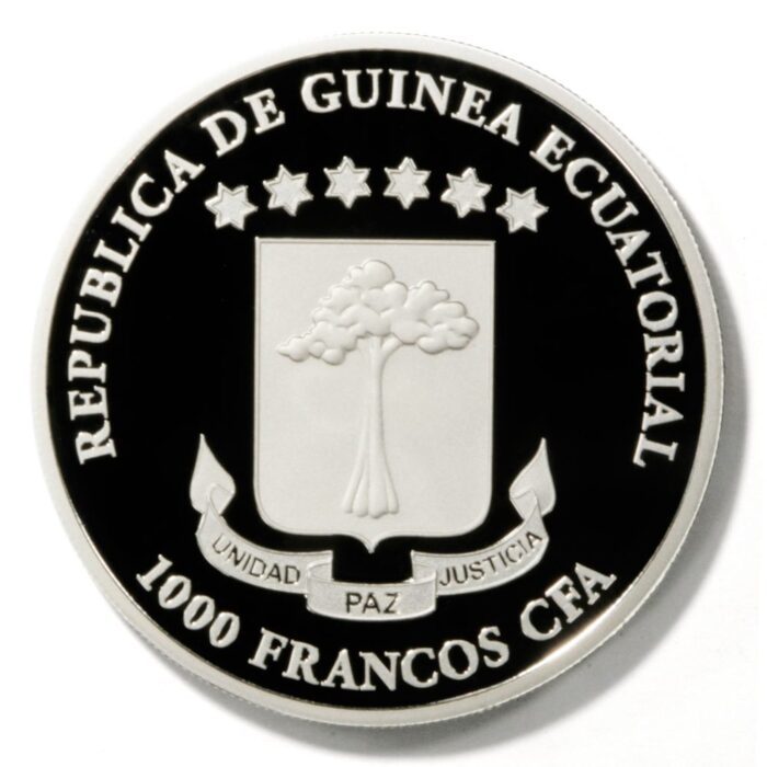 2015 Equatorial Guinea 1000 Francs Graphium Polycenes Butterfly Coin - 0.7435 oz ASW - Image 3