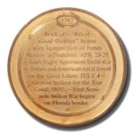 Franklin Mint History of US Erie Canal Ground Breaking 1817 45mm Proof Bronze Medal - Image 2