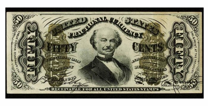 USA Fractional Currency 50 Cents 1863 Fr 1333 Uncirculated - Image 2