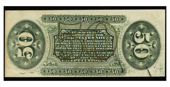USA Fractional Currency 50 Cents 1863 Fr 1333 Uncirculated - Image 3