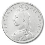 Great Britain Queen Victoria  Half Crown 1892 Fine Silver Coin .3364 ASW - Image 2