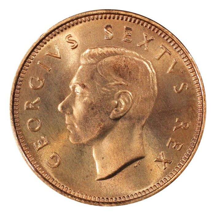 1952 George VI South Africa Quarter D Coin Graded PR66RD by PCGS. KM# 32.1 - Image 2