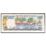 Bahamas Queen Elizabeth II & Flamingos $10 1974 T.B. Donaldson Pick 38a Extra Fine - Image 3