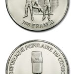Congo Republic International Games Handball 100 Francs 1984 Proof Crown