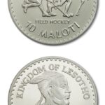 Lesotho International Games Field Hockey 10 Maloti 1984 Proof Crown