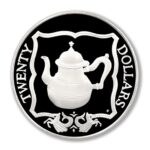 BVI Caribbean Treasure Teapot $20 1985 Proof Silver Crown .5983 ASW