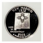 2008-S USA New Mexico State Quarter Silver Proof NGC PF 69 Ultra Cameo - Image 2