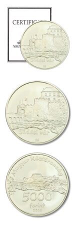 Hungary Siklos Castle 5,000 Forint 2008 BU Silver Crown COA 31.46 grams Sterling ASW