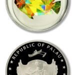 Palau Flagfin Angelfish $1 2009 Prism Technology Proof Crown