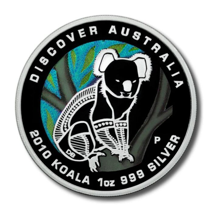 Australia The Dreaming Series Koala $1 2010 Proof Silver Crown Mint Box & COA 1oz .999 ASW - Image 2