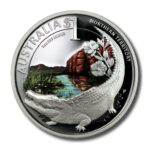 Australia ANA Boston Saltwater Crocodile $1 2010 Proof Silver Crown Box & COA - Image 2