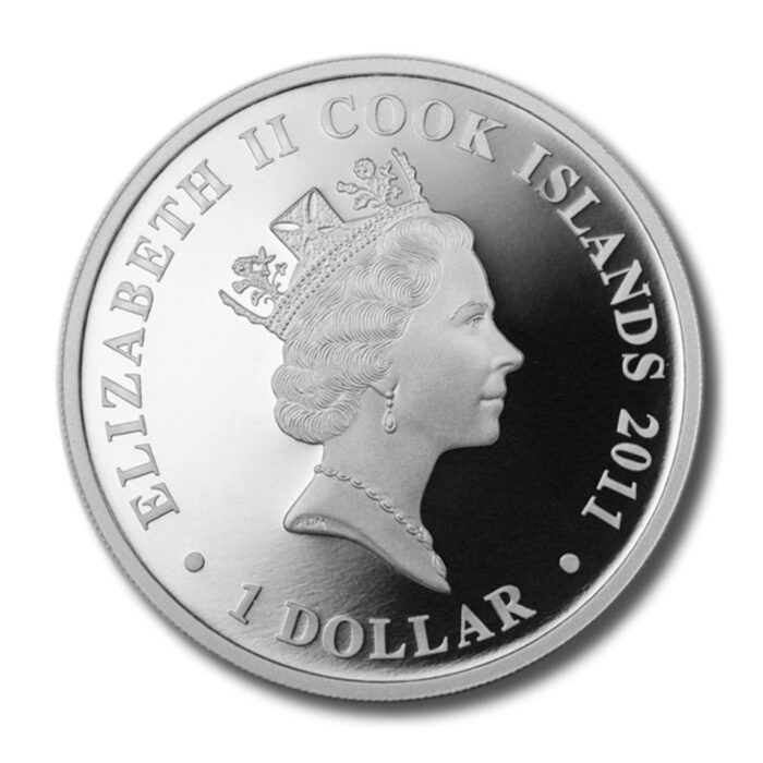 Cook Islands Famous Naval Battles Midway $1 2011 Proof Silver Crown Mint Box & COA 1oz ASW .999 - Image 3