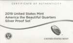 2019 U.S. Mint America the Beautiful Quarters Silver Proof Set - Image 4