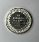Franklin Mint Genius Rembrandt: The Prodigal Son in the Tavern - 2 Oz Sterling Proof Silver Medal - Image 2